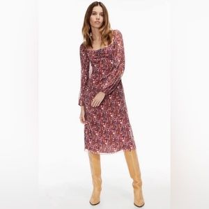 Aritzia Floral Midi Dress. Size 4.